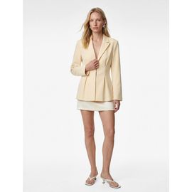Koton Koton Long Sleeve Notched Collar Blazer