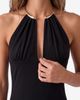 Koton Koton Metal Ring Detail Halter Neck Dress - 4