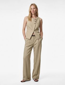 Koton Koton Sleeveless Button-Down Vest