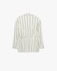 Koton Koton Striped Long Sleeve Belted Blazer - 4
