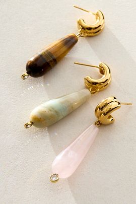 Kozakh Kozakh Blunt Droplet Earrings