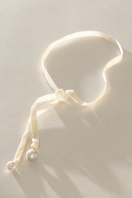 Kozakh Kozakh Bolo Bow Pearl Necklace