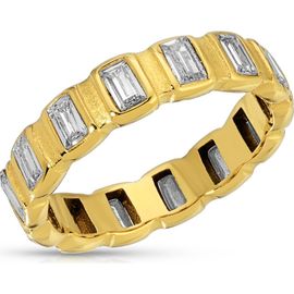 KOZAKH KOZAKH Vyronas Cubic Zirconia Eternity Band Ring