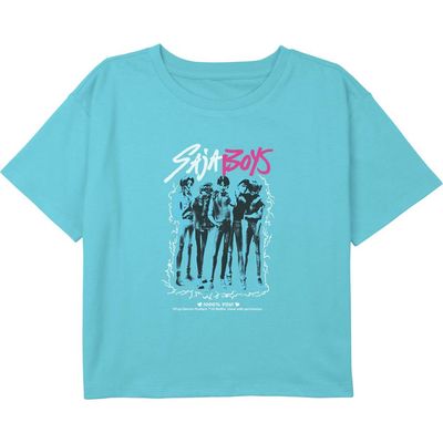 KPop Demon Hunters Girls KPop Demon Hunters Saja Boys Idols Portrait Cropped T-Shirt