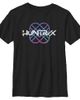 KPop Demon Hunters KPop Demon Hunters Boys' Huntrix Holographic Logo Graphic Short Sleeve T-Shirt - 1