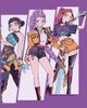 KPop Demon Hunters KPop Demon Hunters Girls' HUNTR/X Manhwa Comic Group Shot Short Sleeve Graphic T-Shirt - 2