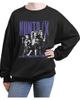 KPop Demon Hunters KPop Demon Hunters Junior's Huntrix World Tour Idols Long Sleeve Oversized Sweatshirt - 1