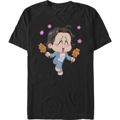 KPop Demon Hunters Mens KPop Demon Hunters Bobby Corn Dog T Shirt