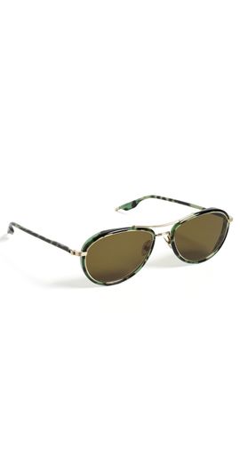 Krewe Krewe Dallas Sunglasses 12k Titanium/Hemlock Tortoise One