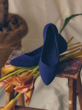 KRISTIN Eco Knit Flat_Navy