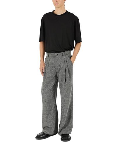 Krost Krost Blanc De Blanc Triple Pleated Static Trousers