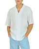 Krost Krost Camp Collar Textured Bowling Shirt - 1