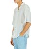 Krost Krost Camp Collar Textured Bowling Shirt - 3