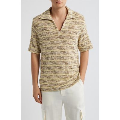 KROST KROST Marled Knit Cotton Blend Polo