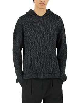 Krost Krost Metallic Knit Patterned Hoodie