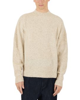 Krost Krost Mohair & Wool Blend Relaxed Mock Neck Sweater