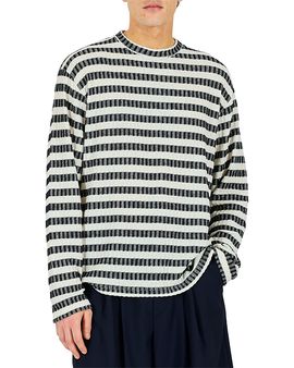 Krost Krost Regular Fit Knit Stripe Crewneck Sweater