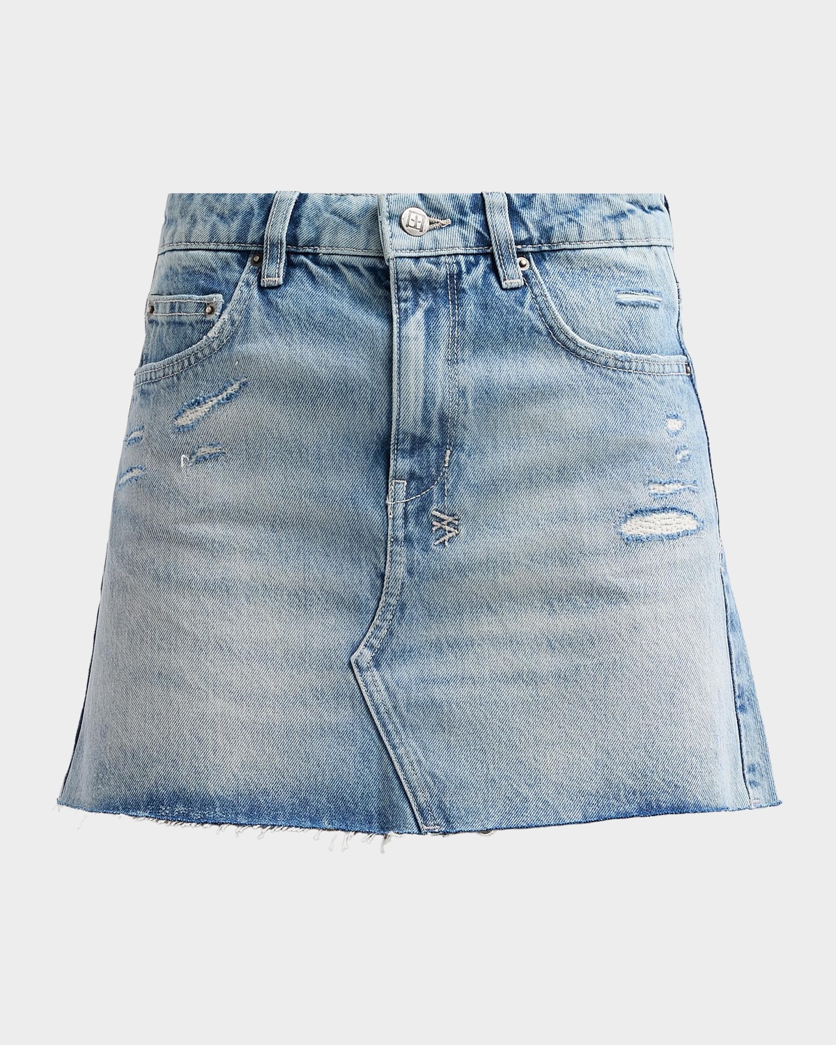 Ksubi Higher Than Heaven Manhattan Denim Mini Skirt
