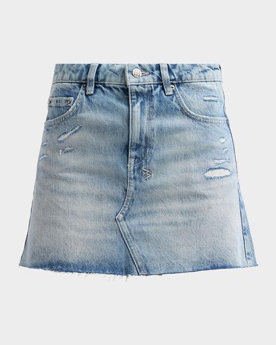 Ksubi Higher Than Heaven Manhattan Denim Mini Skirt
