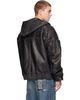Ksubi Ksubi Black Slouchy Leather Bomber Jacket - 3