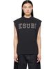 Ksubi Ksubi Black Touchdown Ekcess Cut Off Tank Top - 1