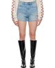 Ksubi Ksubi Blue Rise N Hi Kut Out Surge Denim Shorts - 1
