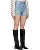 Ksubi Ksubi Blue Rise N Hi Kut Out Surge Denim Shorts - 2