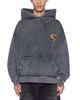 Ksubi Ksubi Charcoal Fade Cotton Shield Logo Hoodie - 1
