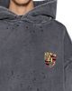 Ksubi Ksubi Charcoal Fade Cotton Shield Logo Hoodie - 4