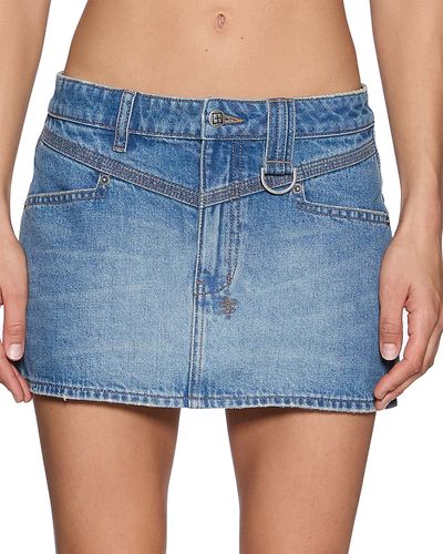 Ksubi Ksubi Cotton Low Rider Mini Skirt