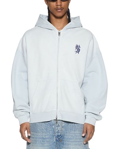 Ksubi Ksubi Effect Ekcess Zip Logo Graphic Hoodie