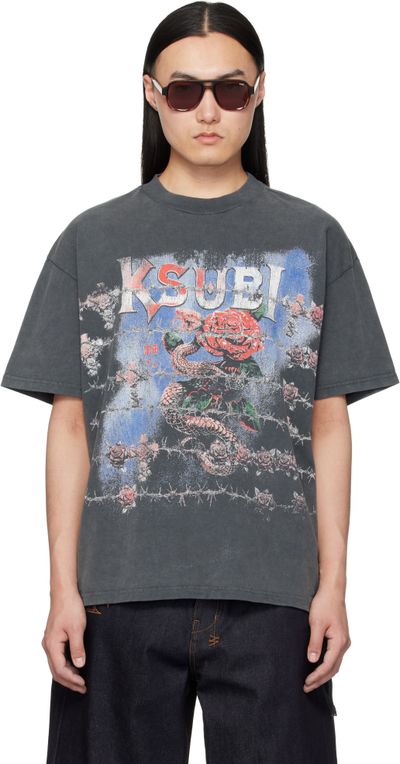 Ksubi Ksubi Gray Death Snake Ekcess S/S Rhino T-shirt