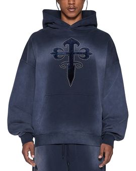 Ksubi Ksubi Kaliba Ekcess Cotton Cross Graphic Hoodie