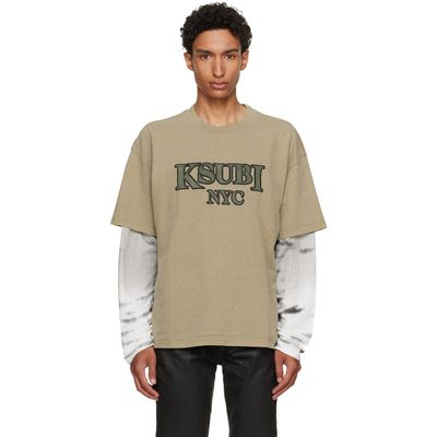 Ksubi Ksubi Khaki Animalistik Layered L/S Ekcess T-shirt