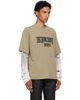 Ksubi Ksubi Khaki Animalistik Layered L/S Ekcess T-shirt - 2