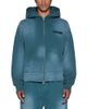 Ksubi Ksubi Rugged Cotton Zip Logo Hoodie - 1