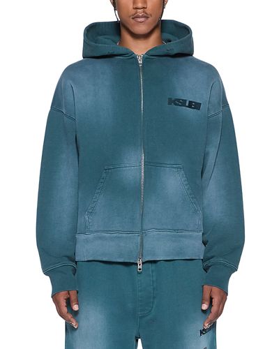 Ksubi Ksubi Rugged Cotton Zip Logo Hoodie