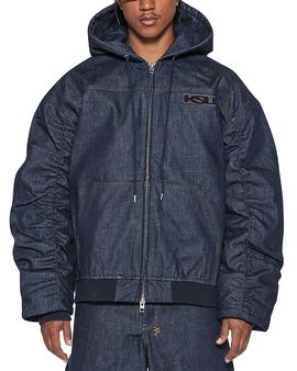 Ksubi Ksubi Slouchy Drawstring Logo Bomber Jacket