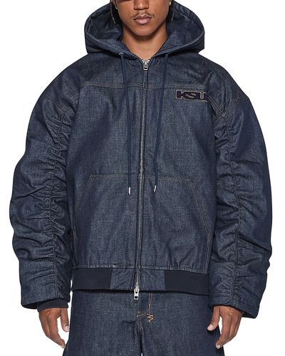 Ksubi Ksubi Slouchy Drawstring Logo Bomber Jacket