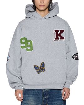 Ksubi Ksubi The Patched Ekcess Oversized Fit Hoodie