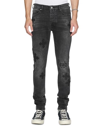 Ksubi Ksubi Van Winkle Blakk Metal Skinny Fit Jeans