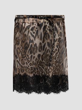 Ksubi Ksubi Women's Higher Than Heaven Mara Leopard-Print Chiffon Skirt