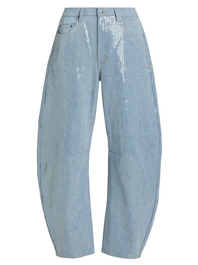 Ksubi Women's Future Memory Sequin Spirit Barrel Jeans
