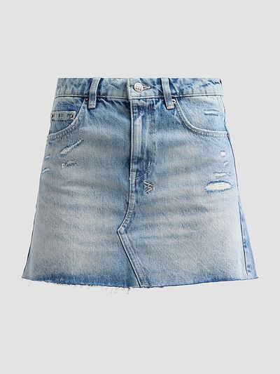 Ksubi Women's Higher Than Heaven Manhattan Denim Mini Skirt