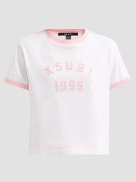 Ksubi Women's Higher Than Heaven Varsity Shrunken T-Shirt
