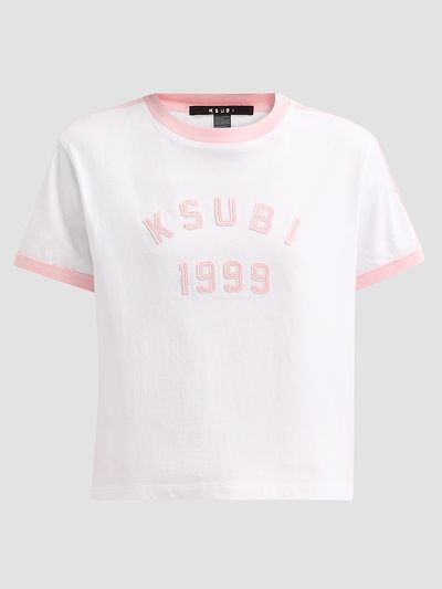 Ksubi Women's Higher Than Heaven Varsity Shrunken T-Shirt
