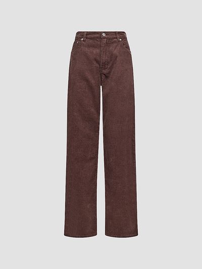 Ksubi Women's Low Rider Corduroy Wide-Leg Jeans