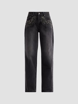 Ksubi Women's Low Rider Embellished Jeans