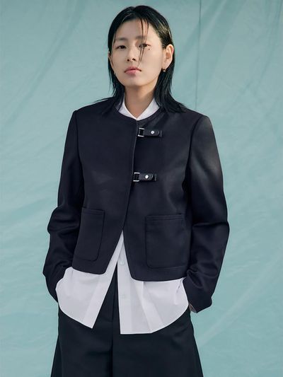 kuho plus Buckle Short Slim Blazer [Navy] (KE5211M09R)