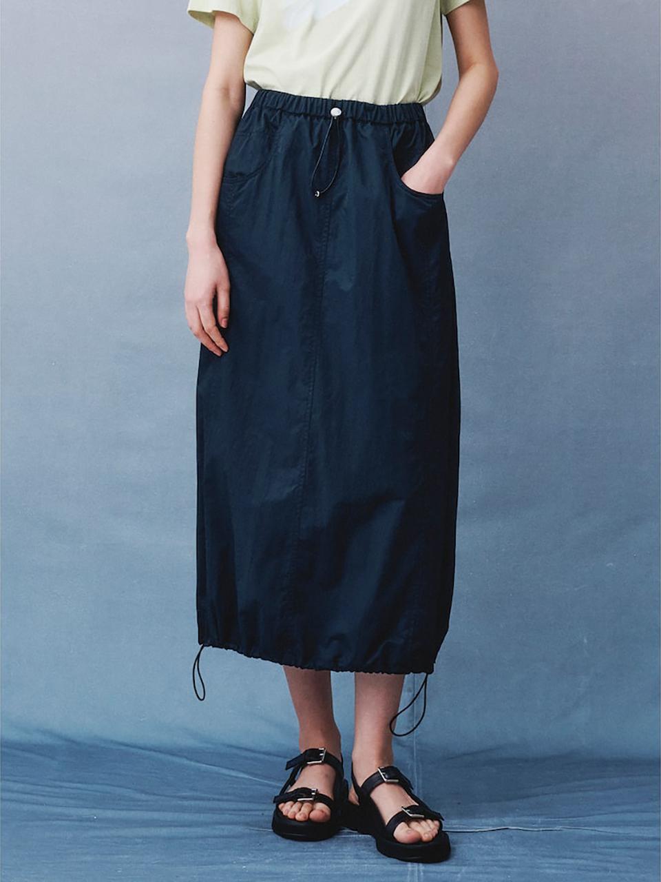 kuho plus Casual Banding Long Skirt  Ash (KE4327M054)